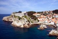 Medieval Fortress Guarding Dubrovnik