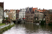 Canal in Gent, Belgium