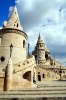 Fisherman's bastion on Castle hill in Budapest