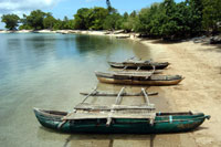 Lifou Boats on the Beach in New Caledonia