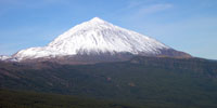 Snow Capped Pico de Teide Volcano, Tenerife, Canary Islands