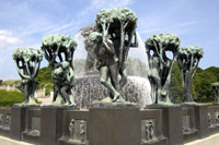 Statues in the Vigeland Gardens in Oslo, Norway